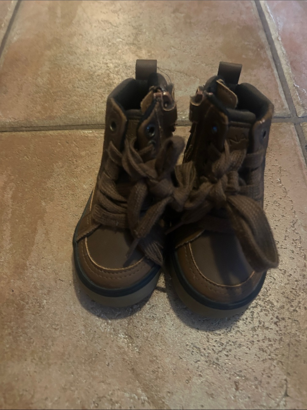 Nautica Brown Toddler High-Top Boots